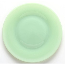 Plain & Simple Pattern - Bread/Salad/Dinner Plate - Mosser Glass (8", Jade)