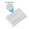 PATIKIL 6 Pcs Breadboard, Solderless Breadboard Large Breadboard 400 Tie