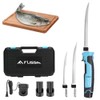 FLISSA Cordless Electric Fillet Knife Rechargeable Electric Knife w/Non-Slip Handle