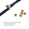 CATHYLIFE Leather Dog Doorbells for Door Knob, Adjustable Brass Potty