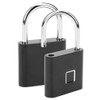 Smart Fingerprint Padlock USB Rechargeable Security LED Lock for Backpack