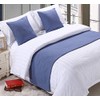 Mengersi - Funda protectora para cama sólida para recámara, hotel,