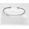 TreasureBay Men's Solid 925 Sterling Silver Torque Bangle Bracelet -