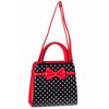 Banned Carla Retro Bag 50s Rockabilly Polka Faux Leather Top