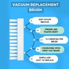 Aquatix Pro Pool Vacuum Head Replacement Brushes, 7pc, Nylon Bristles,