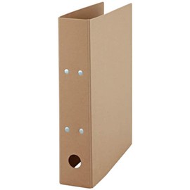 MUJI 82110562 2 Hole File, 2 Hole File, 2.0 inches (50 mm), Pipe Type, A4, Metal Fittings Width 2.0 inches (50 mm), Beige