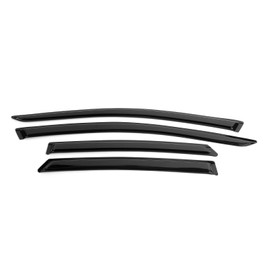 Window Visor Compatible with 2013-2018 Nissan Altima Sedan, Acrylic Unpainted Black Sun Rain Shade Guard Wind Vent Air Deflector by IKON MOTORSPORTS, 2014 2015 2016