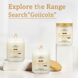Goiicoln Engagement Gifts for Couples, Wedding Lavender Scented Candle Gifts, Bridal Shower Gifts for Bride Gifts, Fiance Gifts for Women, in My Engaged Era Candle, Christmas Gifts Home Decoration