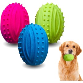 Kingdom Squeaky Rugby Ball Dog Toy