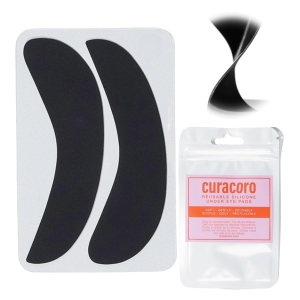 Curacoro Reusable Eye Pads, Silicone Under Eye Patches Lash Lift
