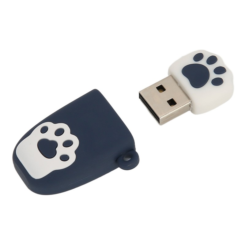 U Disk USB2.0 Hot Swap Cat Paw Shape Cartoon Style