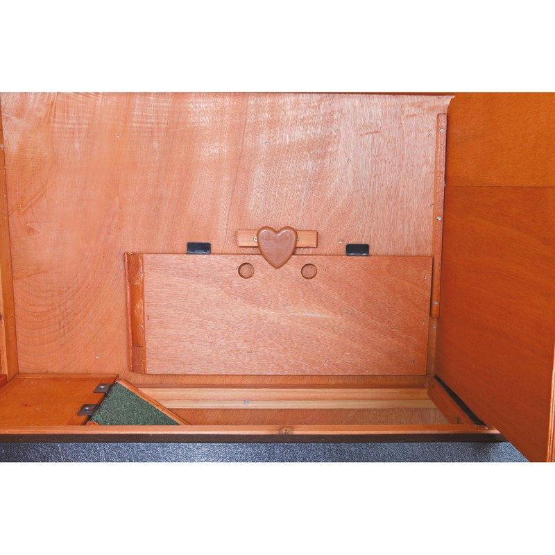 TRIXIE natura Outdoor Rabbit Hutch with Run - 2-Story Rabbit