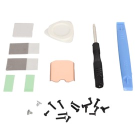 For Steam Deck SSD Heatsink Thermal Pad, M.2 2230 NVME SSD Copper Heatsink Cooling Heat Conductor Paste, Rear Cover, Opening Tool, Replacement Screwdriver Repair Kit