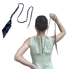 ZipSeven Zipper Puller for Dress and Boots Zipper Helper Zip Up and Down Pull Assistant with Easy Zip Aid Puller by Yourself with Jewelry (Black, Standard)