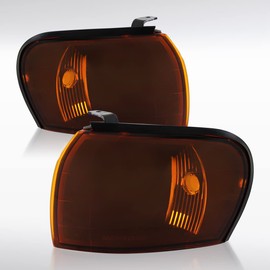 Autozensation Compatible with Subaru Impreza 2.5 WRX 1995-2001, Smoke Amber Lens Corner Lights, L+R Pair Assembly