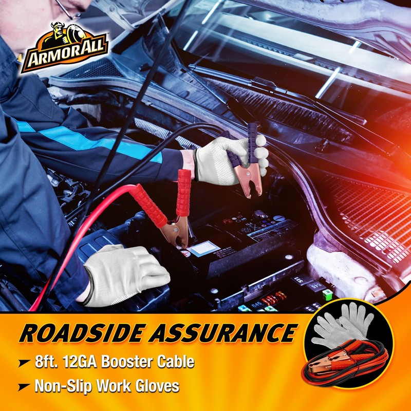 Armor All 30pc Roadside Emergency Kit - Gloves, Tools, Flashlight,