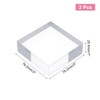 sourcing map 2pcs Acrylic Square Display Blocks, 76.2 x 76.2