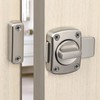 Sayayo Bathroom Latch Rotate Bolt Gate Latch Door Lock, Brushed