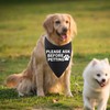 Nervous Shy Dog Bandana Dog Scarf Please Ask Before Petting