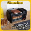 Countertop Hot Dog Roller with Bun Warmer and Adjustable Timer