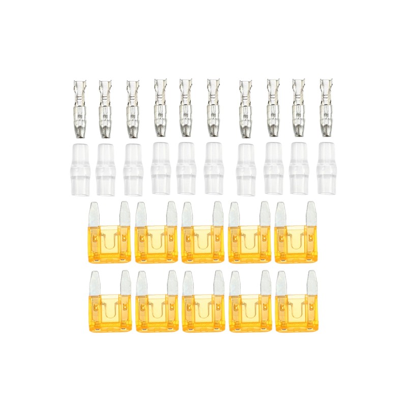 QUARKZMAN Set of 10 Car 32 V Mini Fuse Adapter