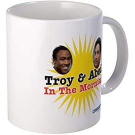 Troy and Abed In the Morning Community Mug 11oz Funny TV Show Cup Gift Ideas for Him Her Birthday Christmas Anniversary Valentine's Day Mother's Day Father's Day