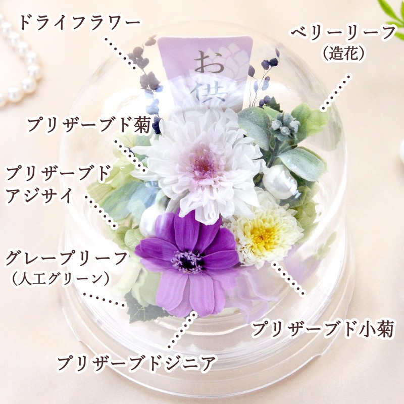 Hanayu Buddha Flowers, Preserved Flowers, Artificial Flowers, White Version, Clear