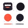 Air Hockey Pushers and Air Hockey Pucks, 2 PCS Black