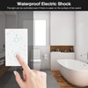 Smartyuns WiFi Smart Wall Light Switch - White, Tempered Glass