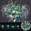 editTime 6 Wheels Mixed Sparkle Nail Art Rhinestones Diamonds Crystals