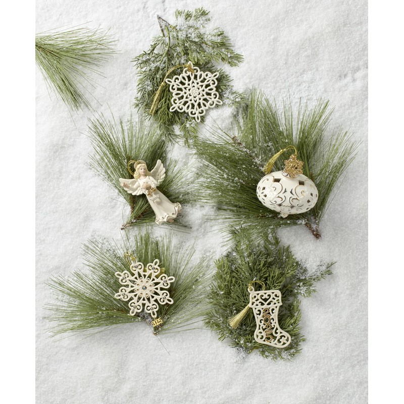 Lenox Ornament, 2025 Snow Fantasies Snowflake Ornament, Made from Porcelain