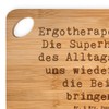 Mr. & Mrs. Panda Bambus - Schneidebrett Spruch Ergotherapeutin Superhelden