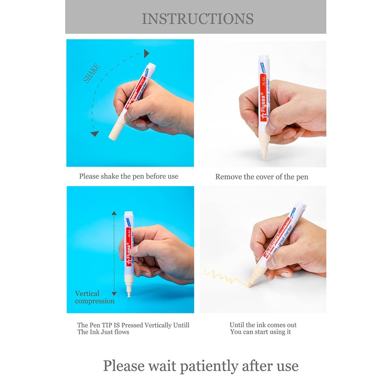 YZZQ 5 Pieces Grout Tile Pen Repair Pen,Renew Tile Lines,