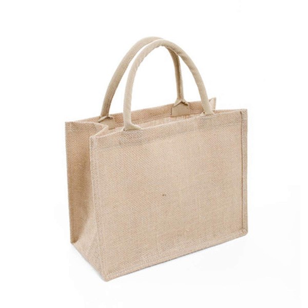 Jute Tote Bag Jute Hessian Shopping Bag Reusable Grocery Bag