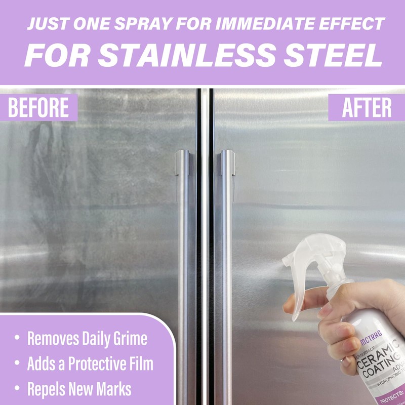 Ceramic Coating for Stainless Steel Appliances, Gloss & Shine Ceramic