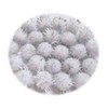 YYCRAFT 50pcs Glitter Tinsel Pom Poms Sparkle Balls for DIY