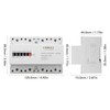 Electric Meter Din Rail 3 Phase 4 Wire KWh Energy