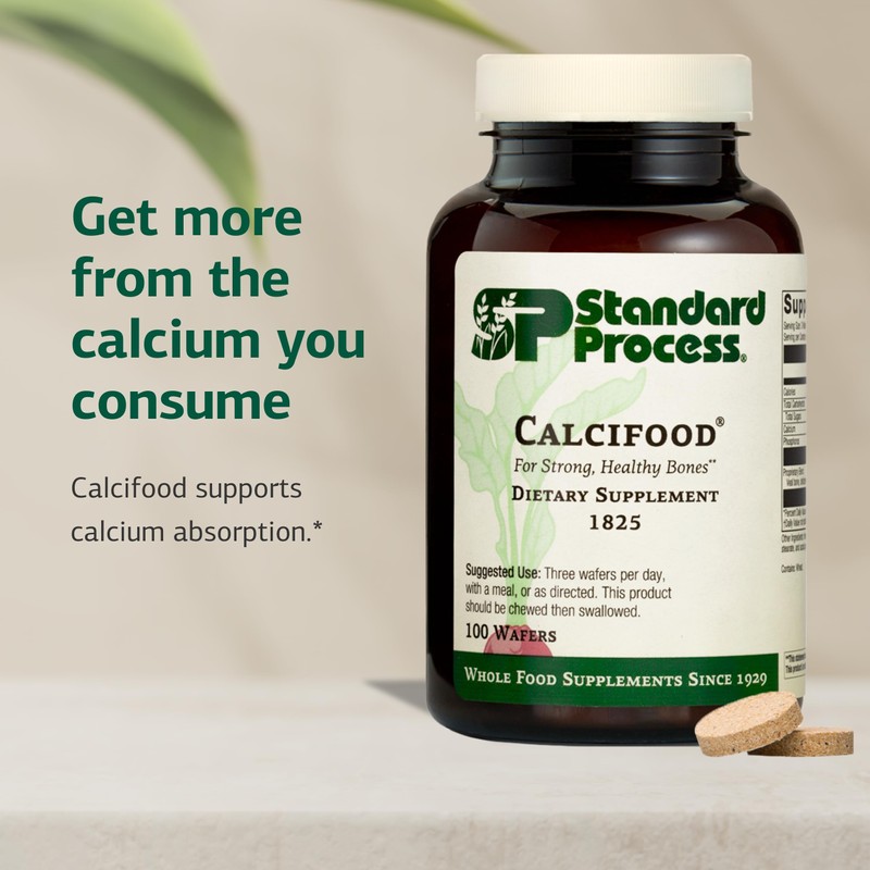 Standard Process Calcifood - Calcium Supplement for Bone Strength &