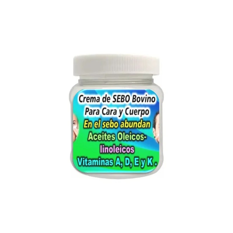 Crema De Sebo Bovino Manteca De Vaca Natural Arrugas Manchas