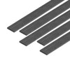 sourcing map Pack of 5 Carbon Fibre Strips Pultruded Rod