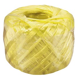 MECCANIXITY Polyester Nylon Plastic Rope Twine Household Bundled for Packing Gardening Craft,150m Length,Yellow