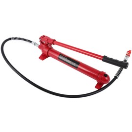 LSAILON 10 Ton Capacity Hydraulic Hand Pump Porta Powers Pump Porta Power Body Frame Repair Tools with Handle - Red