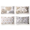 Phantoscope Set of 4 New Living Series Decorative Throw Pillow