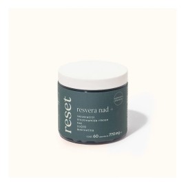 Reset Resvera Nad+ Resveratrol Nicotinamida Ribosa Nac 60cap Sabor Sin Sabor
