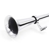 Single-tube Trumpet Electric Horn Chrome Air Horn Loudspeaker Kit 150dB