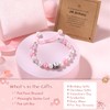 Alissl Happy Birthday Bracelet - Adjustable Pink Pearl Bracelet for