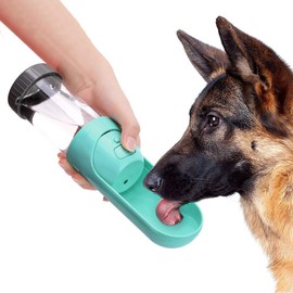 BEIJIALY Botella de Agua Portátil para Perros para Caminar, sin Goteo, Botella de Agua Potable para Viajes, Dispensador de Agua para Cachorros, Botella de Agua para Viajes, Suministro de Cachorros Par
