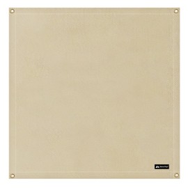 TRIWONDER Fireproof Mat Fire Blanket Fire Pit Mat Under The Grill Protective Deck Patio Grass BBQ Fiberglass Gas Grill Mat Plumber's Pad Oil Pad Fire Retardant Blanket (Beige, 39.4" x 39.4")