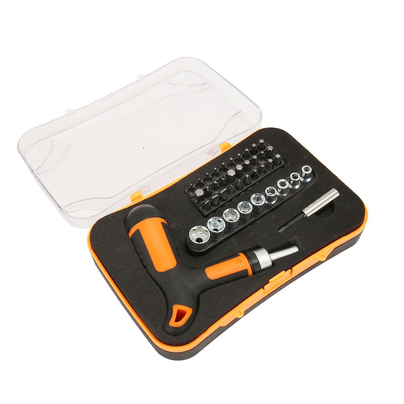 T Handle Screwdriver Set Multifunctional High Accuracy Rustproof Durable Ratchet