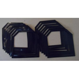 Unbranded 14 pcs High Temp Flat Silicone Gasket for HHO dry cell thickness =1.4mm/0.055"